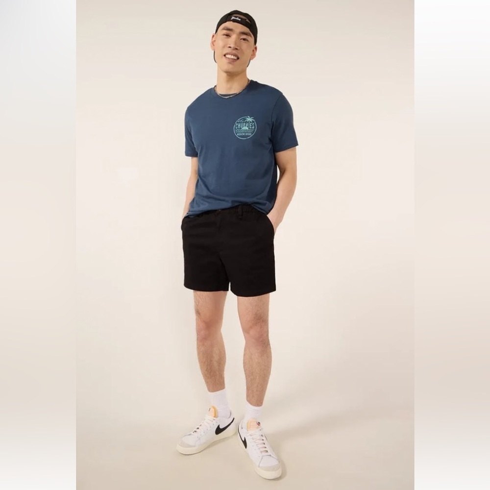 NEW Chubbies The Dark N Stormies 5.5" Originals Stretch Twill Suze S Black